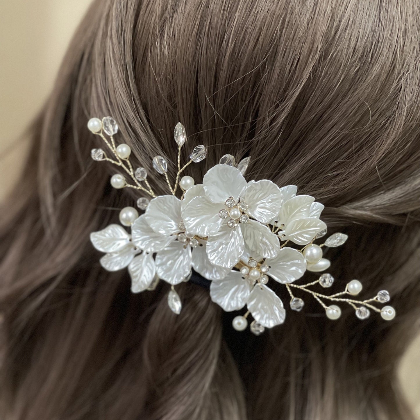 Wedding Hair Comb Clip Bridal Crystal Wedding Hair Accessories for Brides and Bridesmaid, Silver