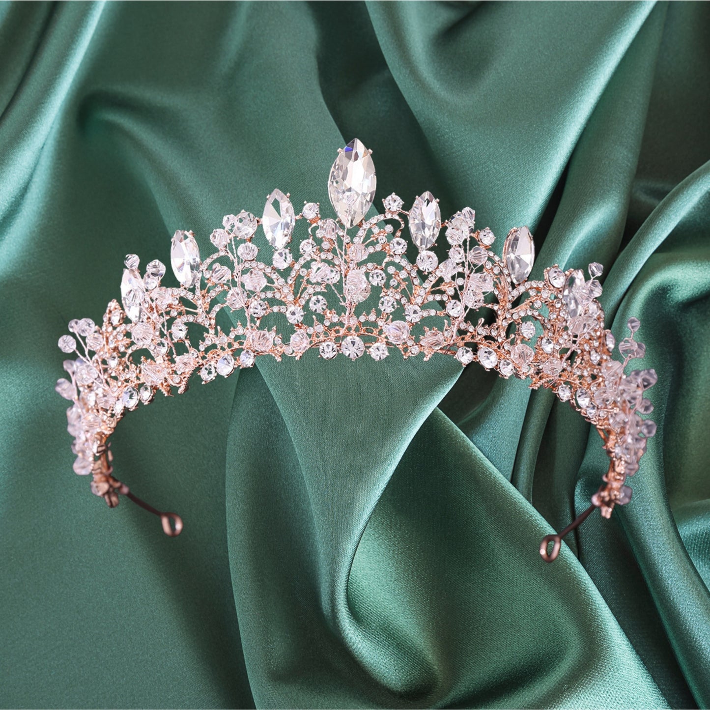 Pink Crystal Tiaras for Women, Princess Crown Wedding Tiaras and Crowns for Women Tiaras for Girls Birthday Party Hair Accessories Bride Headband