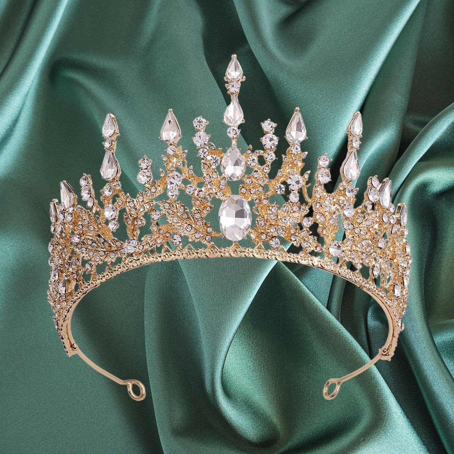 Gold Tiara Birthday Crowns for Women Tiaras and Crowns for Women Princess Crown Tiaras for Girls Crystal Queen Crown for Wedding/Halloween/Cosplay