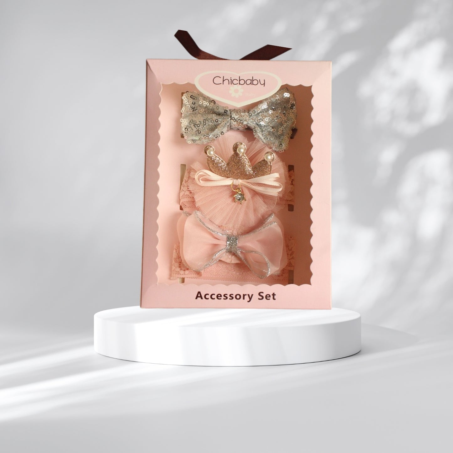 Baby Girls Hair Accessories Set Baby Hair Clips Fully Lined Cute Hair Bows Clips Elastic Hair Bands Bow Hair Ties Ponytail Holders for Little Girls Toddlers Kids Childrend