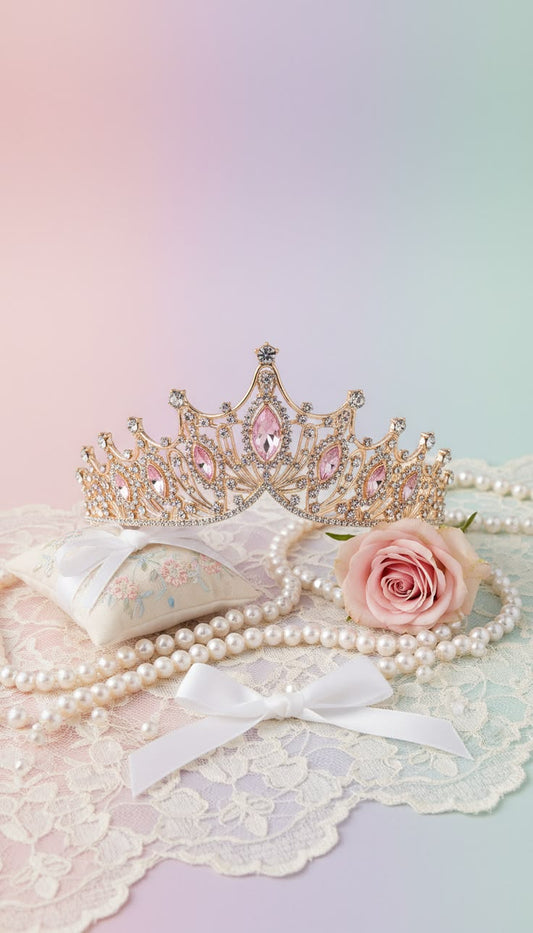 Princess Crown Hair Accessories Bride Rhinestone Christmas Decorations Crystal Tiaras for Women Headband