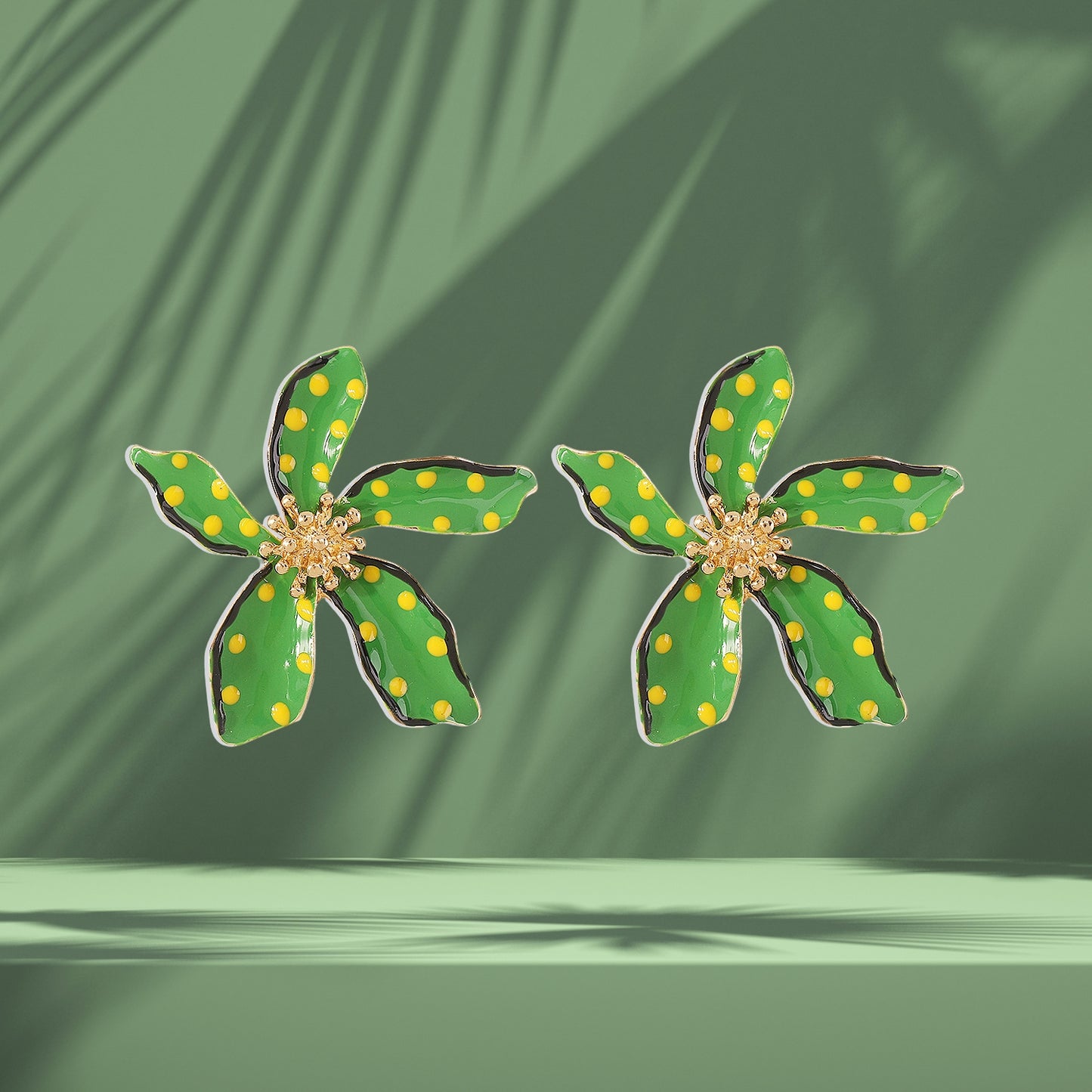 Flower Dangle Earrings Boho Floral Petal Drop Earrings Statement Stud Earring for Women