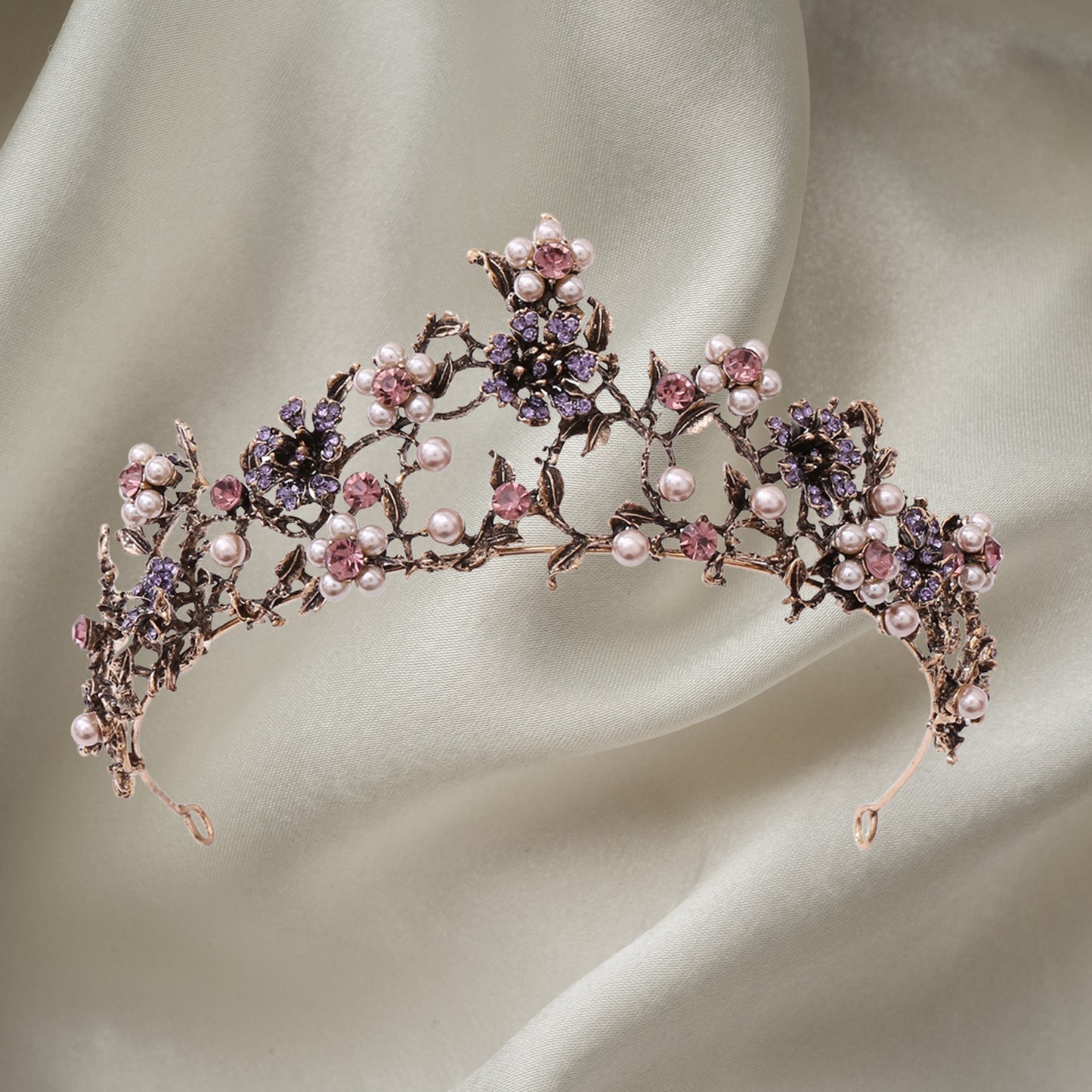 Crown Gothic Tiaras and Crowns Crystal Bridal Queen Headpiece Wedding Hair Accessories for Halloween Costume Party Prom