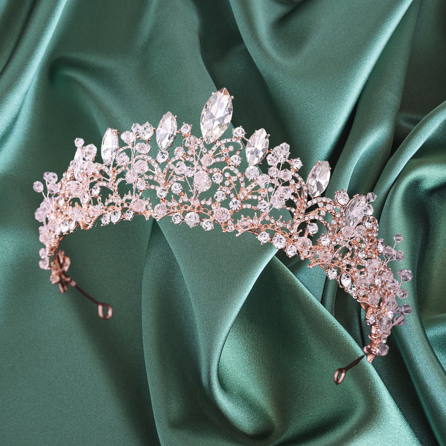 Pink Crystal Tiaras for Women, Princess Crown Wedding Tiaras and Crowns for Women Tiaras for Girls Birthday Party Hair Accessories Bride Headband