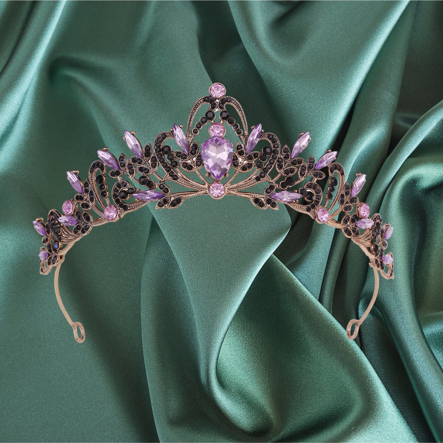 Baroque Queen Crown Tiara Crystal Tiaras And Crowns For Women Gold Wedding Tiara For Bride