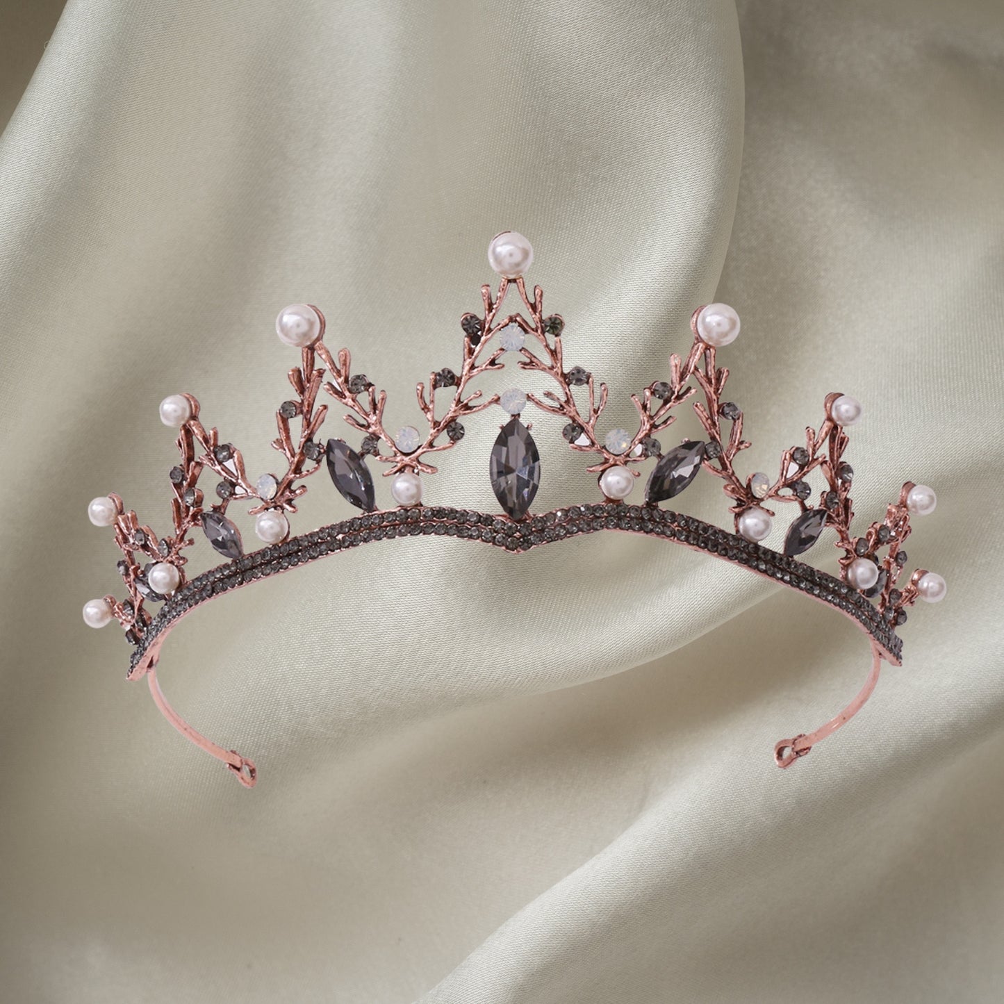 Baroque Queen Crowns for Women, Rhinestone Wedding Crowns and Tiaras Crystal Princess Crown Tiaras for Prom Birthday Party Valentines Costume