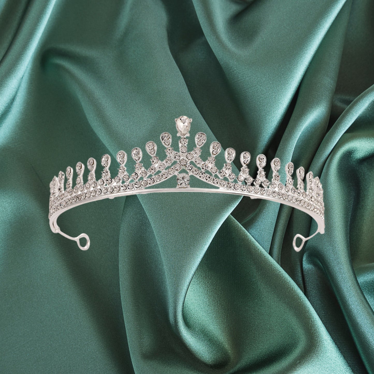 Silver Tiara Wedding Tiaras and Crowns for Women Rhinestone Queen Tiara for Women Princess Crown Birthday Tiara