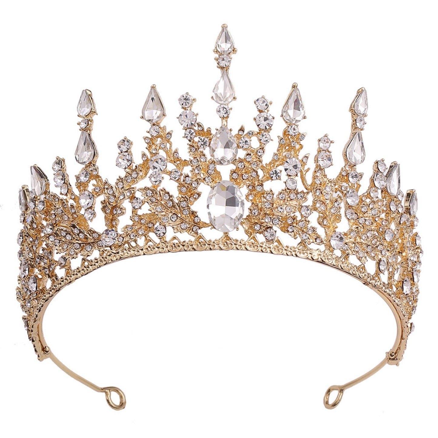Gold Tiara Birthday Crowns for Women Tiaras and Crowns for Women Princess Crown Tiaras for Girls Crystal Queen Crown for Wedding/Halloween/Cosplay