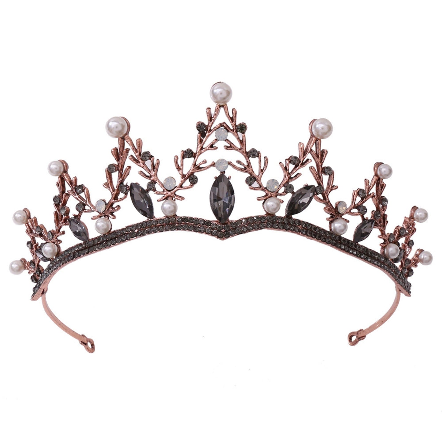 Baroque Queen Crowns for Women, Rhinestone Wedding Crowns and Tiaras Crystal Princess Crown Tiaras for Prom Birthday Party Valentines Costume