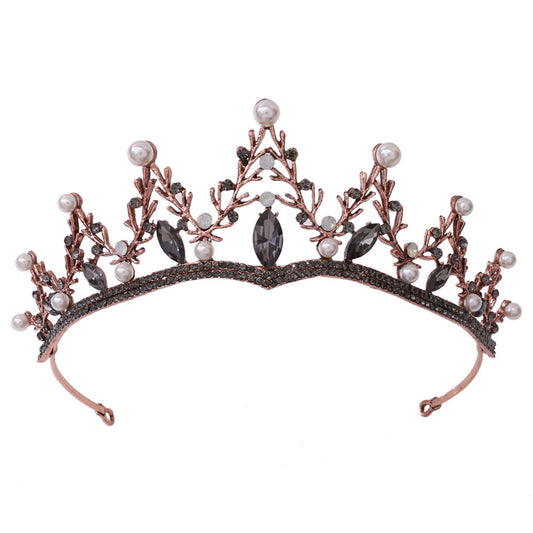 Baroque Queen Crowns for Women, Rhinestone Wedding Crowns and Tiaras Crystal Princess Crown Tiaras for Prom Birthday Party Valentines Costume