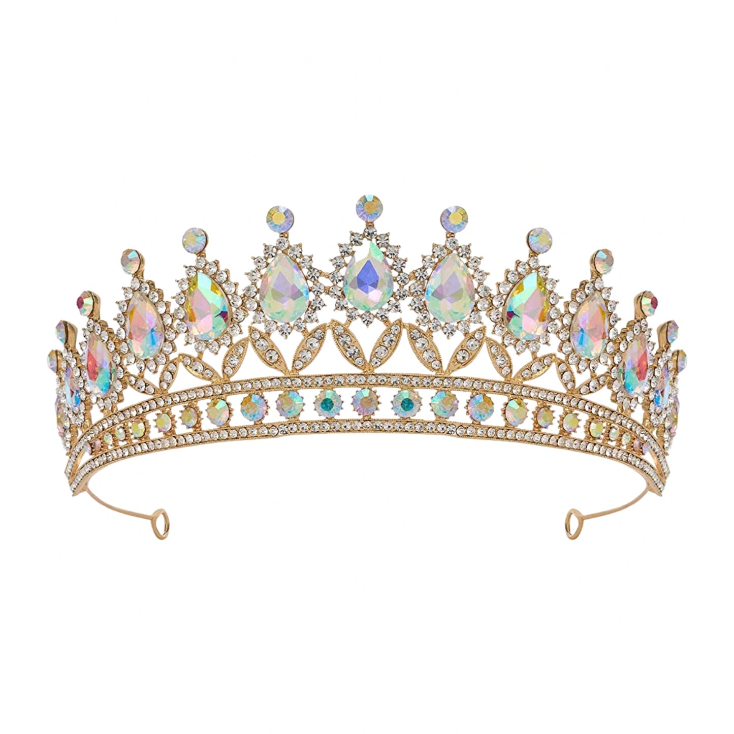AB Rhinestones Wedding Tiara for Women Silver Princess Crown for Girls Crystal Tiaras and Crowns for Women Tiaras for Girls Hair Accessories for Birthday Prom Costume Gift