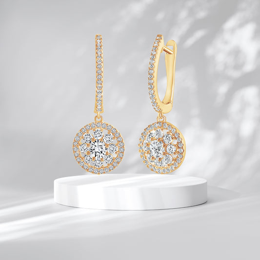 Leverback Earrings for Women Dangle Drop Earrings for Girls Birthday Mothers Day Gifts round