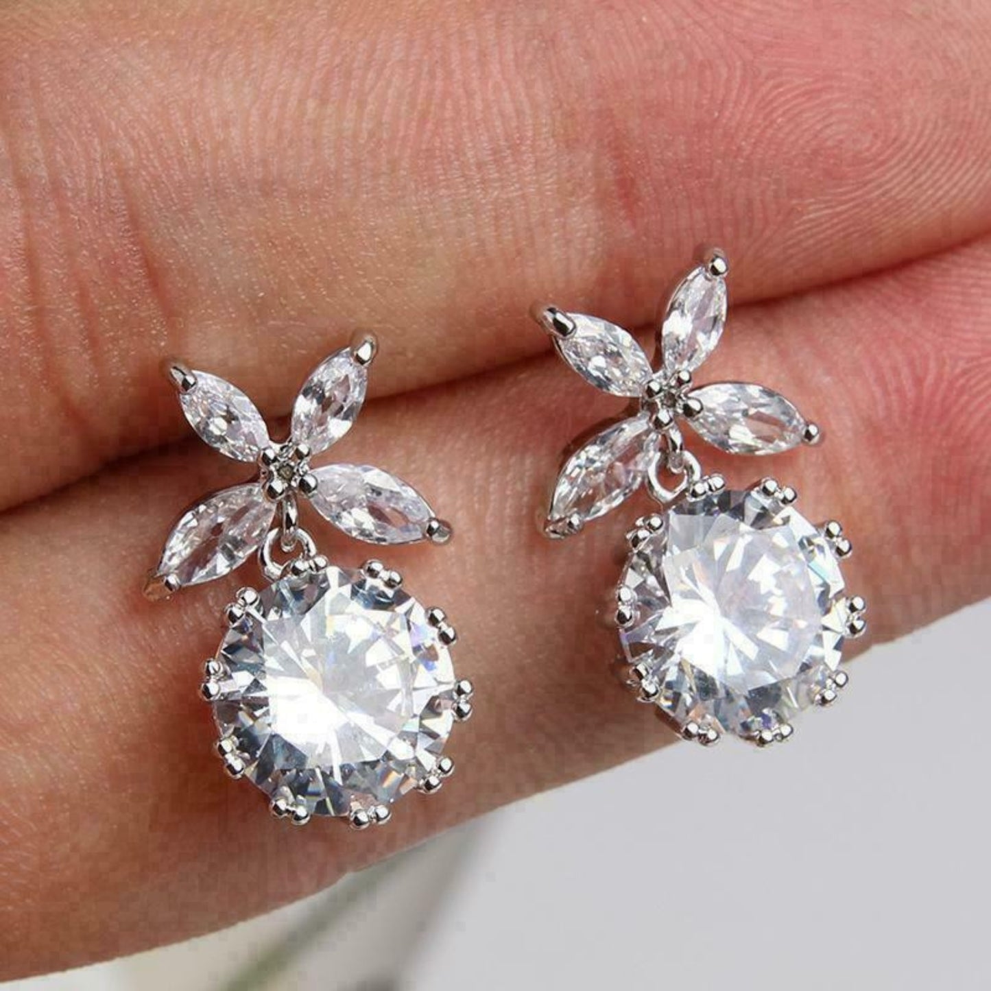 Butterfly Stud Earrings -Pave Butterfly Earrings for Women ，Good Gift for Sister, Lover