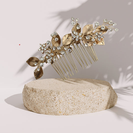 Vintage Hair Side Combs Decorative Hair Combs for Women Pearl Rhinestone Metal Hair Clips