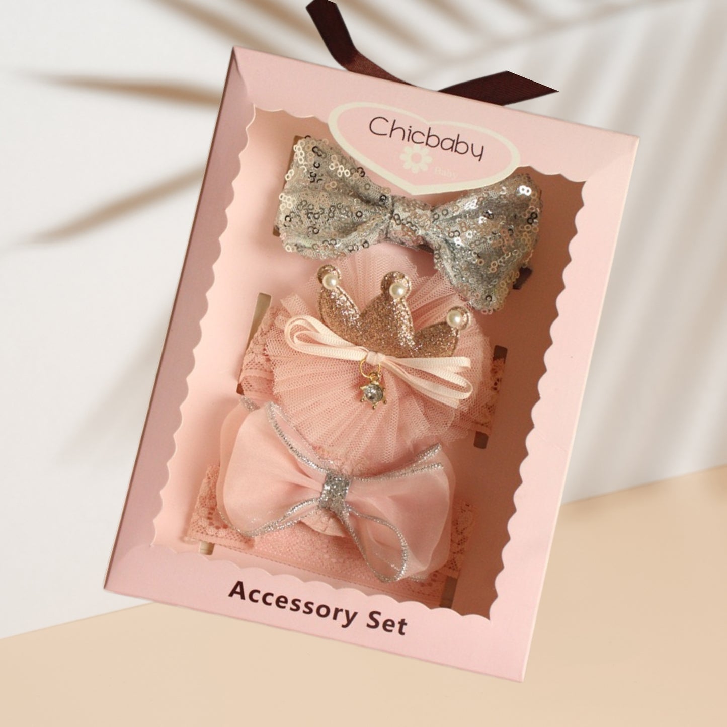 Baby Girls Hair Accessories Set Baby Hair Clips Fully Lined Cute Hair Bows Clips Elastic Hair Bands Bow Hair Ties Ponytail Holders for Little Girls Toddlers Kids Childrend