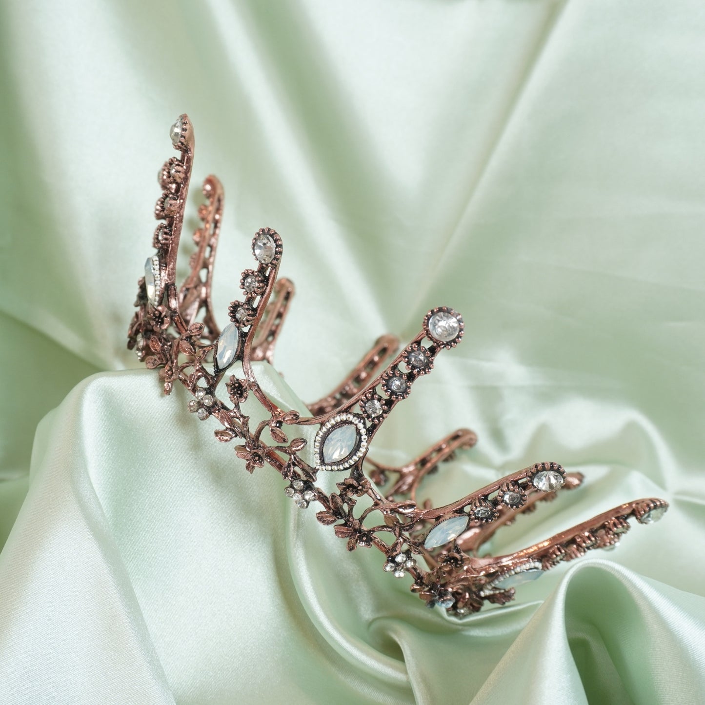 Baroque Queen Crystal Crown Bridal Tiaras and Crowns for Women, Crystal Crown Vintage Princess Tiara Rhinestone