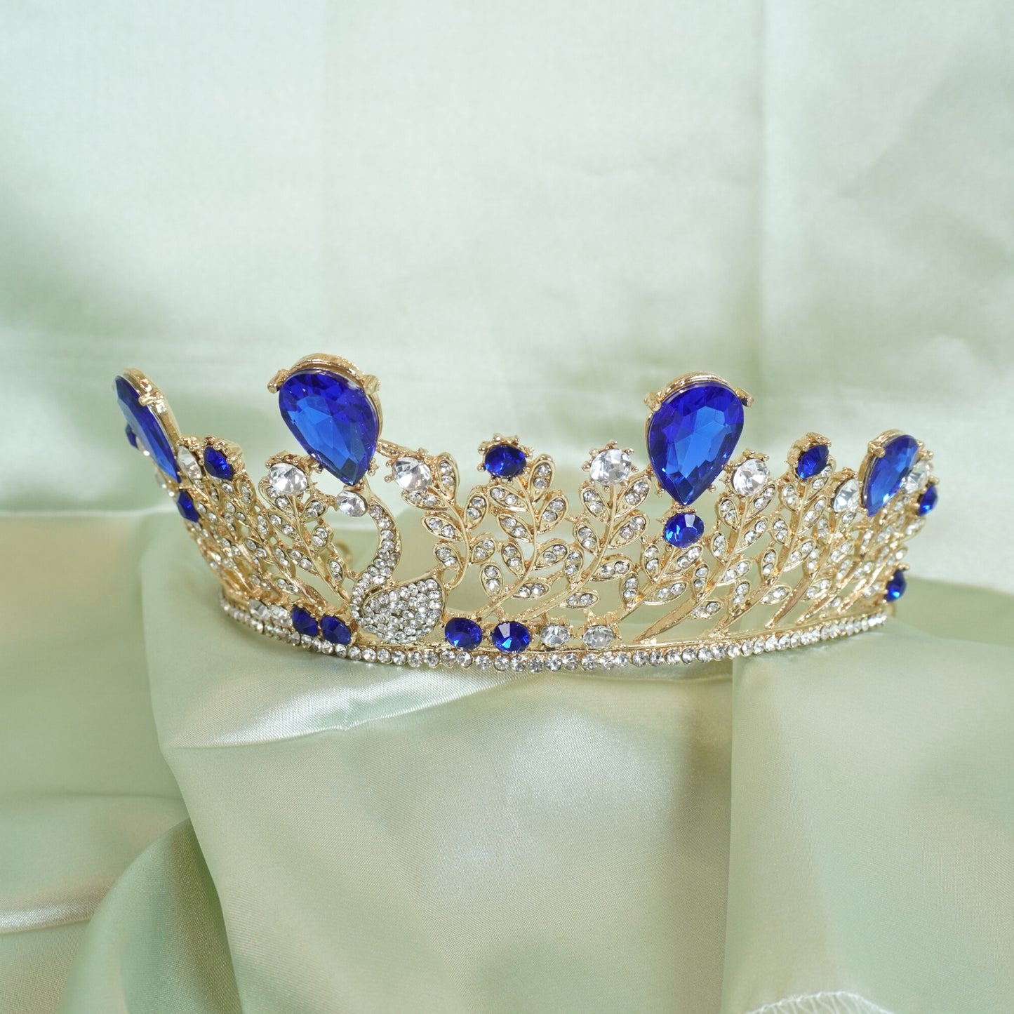 Wedding Crown Queen Tiara Bride Crowns for Women Girls Rhinestone Decor Headband Hairband Princess Birthday Party Tiaras Bridal Hair Ornaments Wedding Supplies Accessories